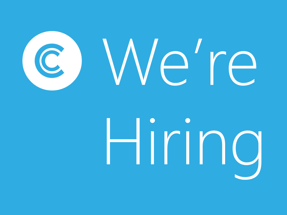 We're Hiring blue